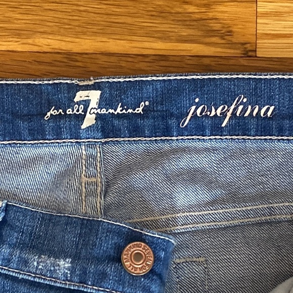 7 For All Mankind Women’s Josefina Blue Jeans Size 29 - Picture 4 of 6